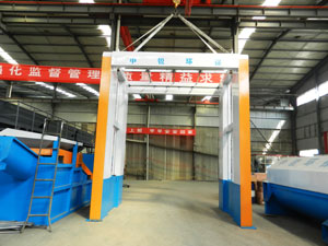 中銳環(huán)保生產(chǎn)的龍門式洗輪機(jī)銷往全國各地